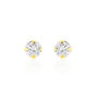 Boucles D'oreilles Puces Eddie Or Jaune Oxyde De Zirconium