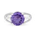 Bague Cecile Or Rose Quartz Et Diamant - Bagues solitaires Femme | Histoire d’Or
