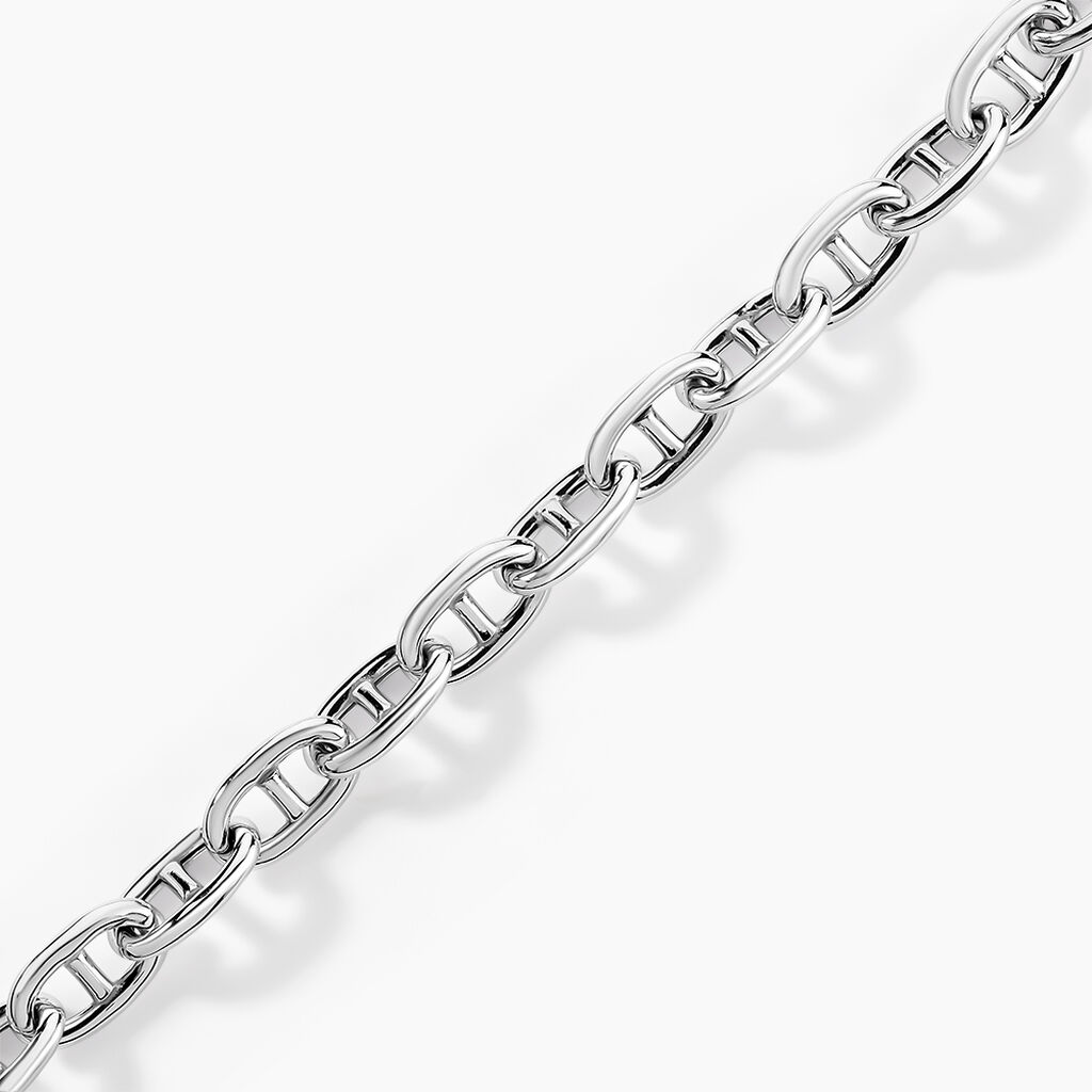 Bracelet Nazima Maille Marine Argent Blanc - Bijoux sans pierre Femme | Histoire d&rsquo;Or