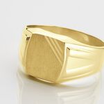 Chevali&egrave;re Goliath Carree Diamantee Or Jaune - Chevali&egrave;res Unisex | Histoire d&rsquo;Or