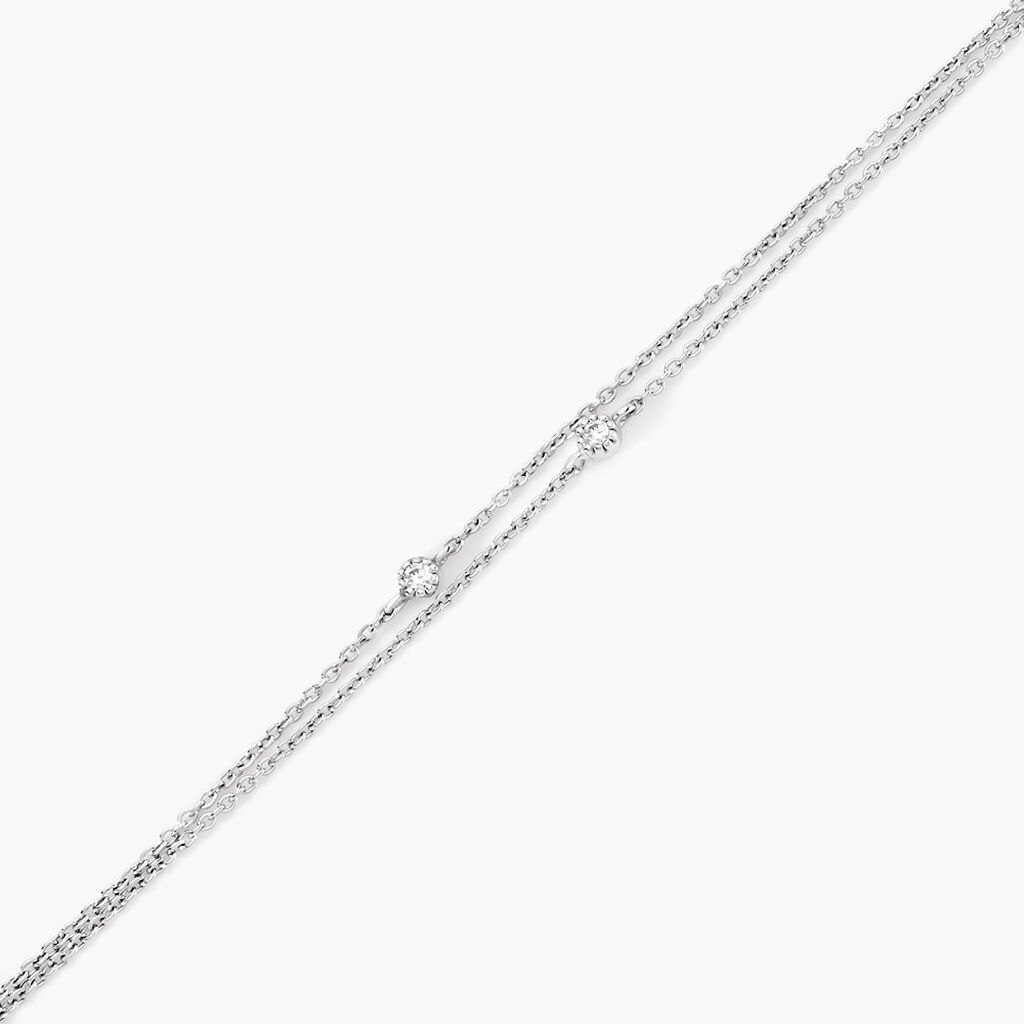 Bracelet Donya Argent Blanc Oxyde De Zirconium - Bracelets Femme | Histoire d&rsquo;Or
