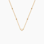 Collier Aura Plaqu&eacute; Or Jaune Oxyde De Zirconium - Colliers Femme | Histoire d&rsquo;Or