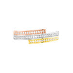 Bague Rama Or Tricolore Oxyde De Zirconium - Bagues avec pierre Femme | Histoire d&rsquo;Or