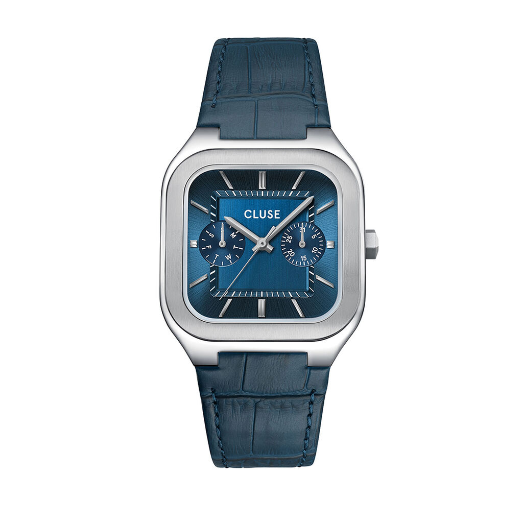 Montre Cluse Quadrus Multifonction Bleu - Montres Homme | Histoire d&rsquo;Or