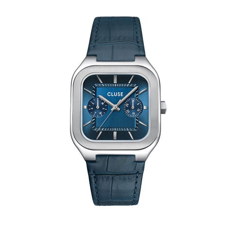 Montre Cluse Quadrus Multifonction Bleu - Montres Homme | Histoire d&rsquo;Or