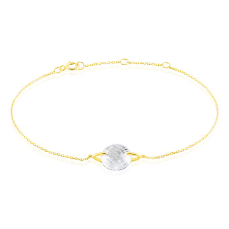 Bracelet Or Jaune Ludmille Oxyde De Zirconium - Bracelets Femme | Histoire d’Or