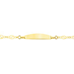 Bracelet Identit&eacute; Eudoxie Maille Filigrane Or Jaune - Bracelets Communion Enfant | Histoire d&rsquo;Or