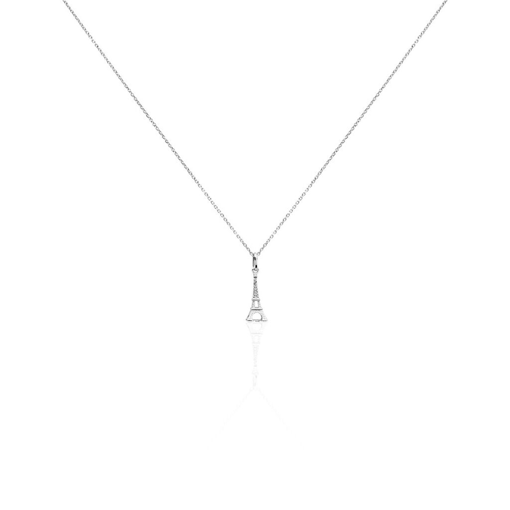 Collier Marceau Argent Blanc - Colliers fantaisie Famille | Histoire d’Or
