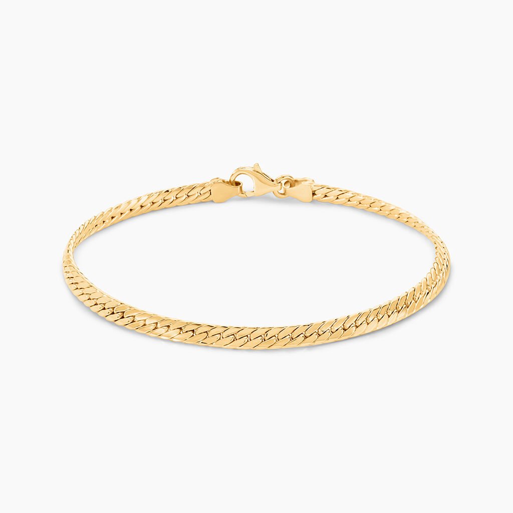 Bracelet Izel Maille Anglaise Or Jaune - Bracelets cha&icirc;ne Femme | Histoire d&rsquo;Or