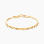 Bracelet Izel Maille Anglaise Or Jaune - Bracelets cha&icirc;ne Femme | Histoire d&rsquo;Or