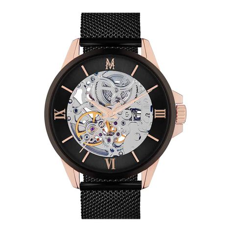 Montre Montignac Round Automatique Noir - Montres Homme | Histoire d’Or