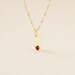 Pendentif Helidie Coccinelle Lettre Or Jaune - Pendentifs Enfant | Histoire d&rsquo;Or