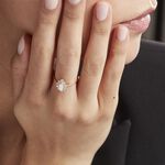 Bague Or Jaune Vladimira Oxyde De Zirconium - Bagues solitaires Femme | Histoire d&rsquo;Or