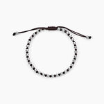 Bracelet Henrik Acier Blanc - Bracelets cordon Homme | Histoire d&rsquo;Or
