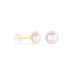 Boucles D'oreilles Puces Kesya Nacres Bouton Or Jaune Perle De Culture - Clous d'oreilles Femme | Histoire d’Or