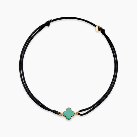 Bracelet Lucky Gems Or Jaune Malachite - Bracelets cordon Femme | Histoire d&rsquo;Or