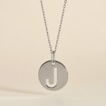 Pendentif Elio J Argent Blanc - Pendentifs Famille | Histoire d&rsquo;Or