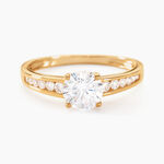 Bague Solitaire Or Jaune Oxyde De Zirconium - Bagues solitaires Femme | Histoire d&rsquo;Or