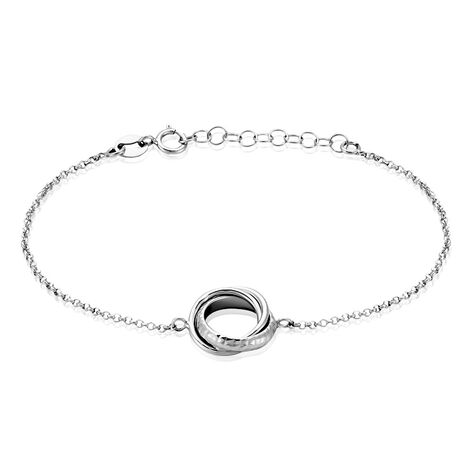 Bracelet Manon Argent Blanc - Bracelets Femme | Histoire d’Or