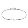 Bracelet Anaiz Maille Tresse Argent Blanc