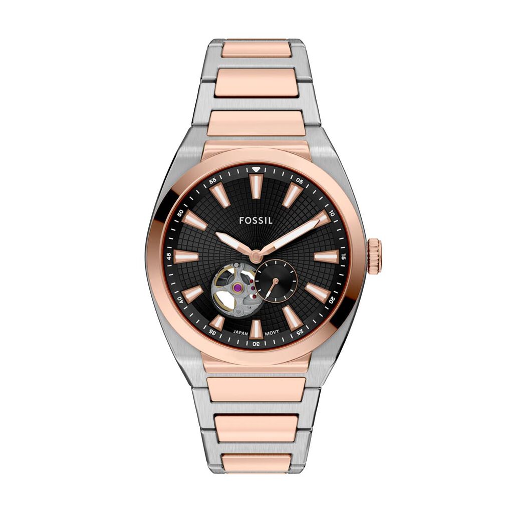 Montre Fossil Everett Automatic Noir - Montres Homme | Histoire d&rsquo;Or