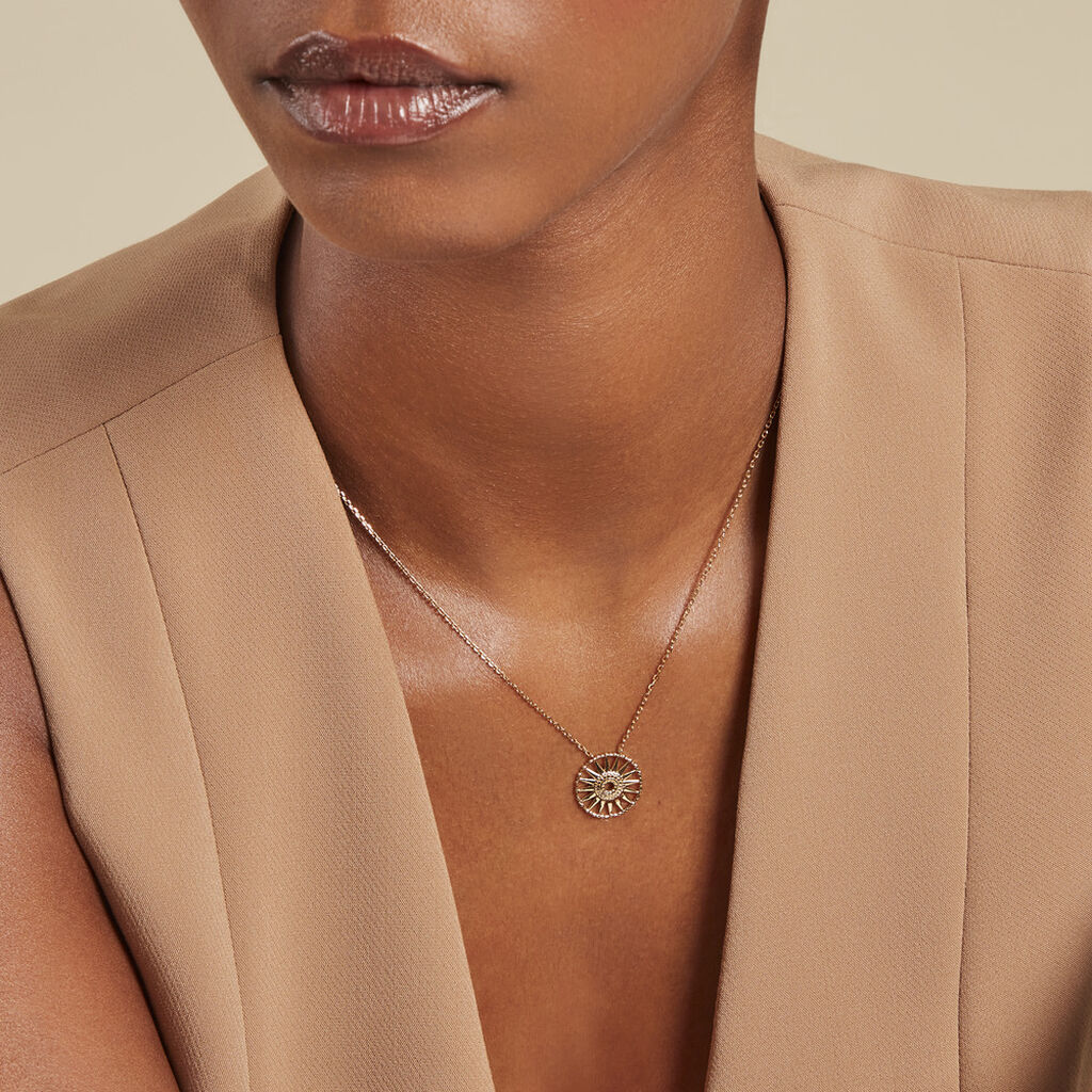 Collier Rosae Plaque Or Jaune - Colliers Femme | Histoire d’Or