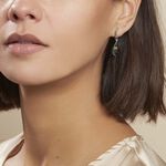 Boucles D'oreilles Pendantes Argent Blanc Odilon Ambre - Boucles d'oreilles fantaisie Femme | Histoire d&rsquo;Or