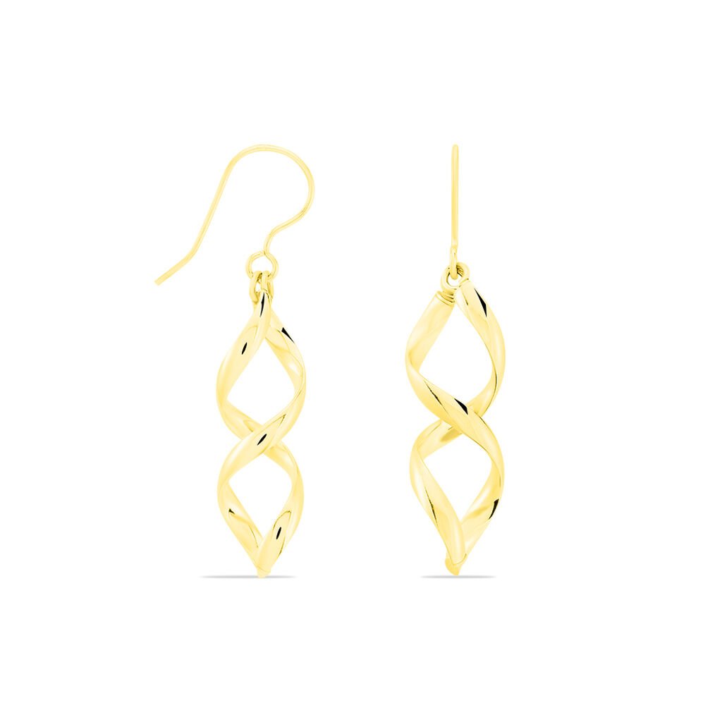 Boucles D'oreilles Pendantes Merone Vagues Or Jaune - Boucles d'oreilles pendantes Femme | Histoire d’Or