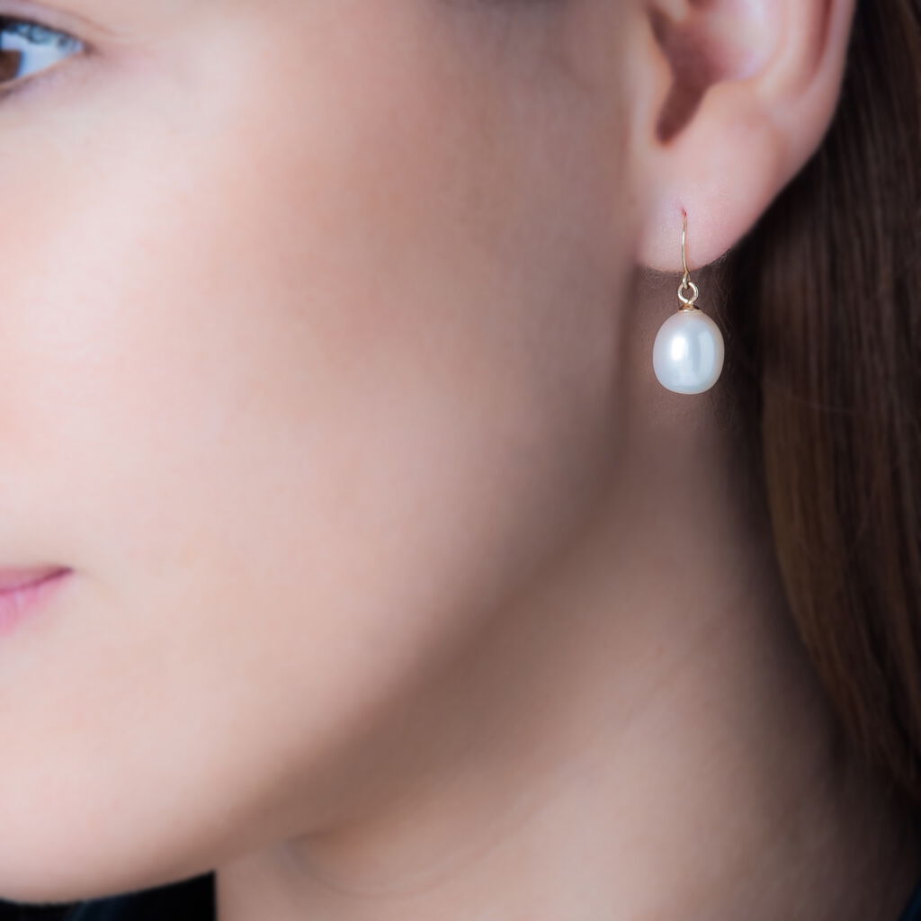 Boucles D'oreilles Pendantes Baroque Or Jaune Perle De Culture - Boucles d'oreilles pendantes Femme | Histoire d’Or