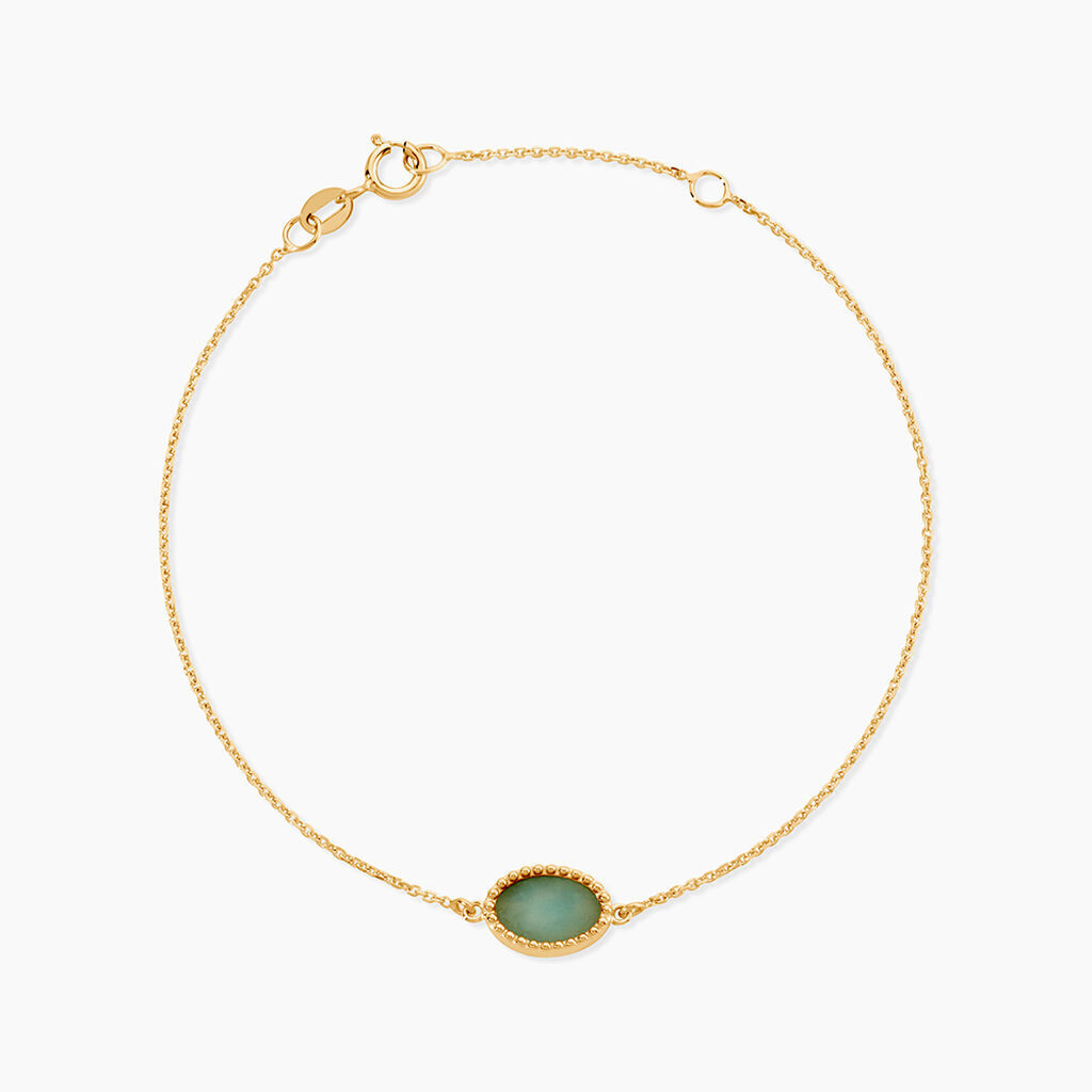 Bracelet Lucky Gems Or Jaune Amazonite - Bracelets Femme | Histoire d&rsquo;Or