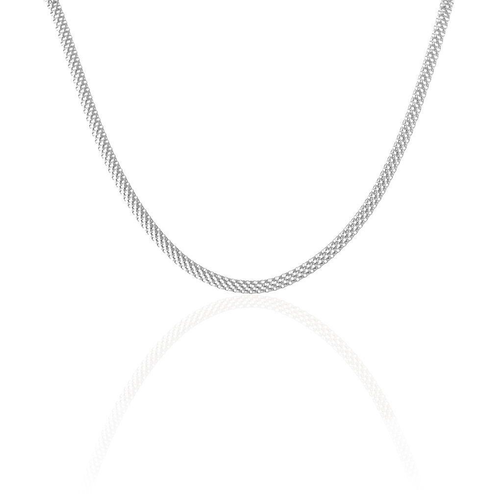 Collier Christine Argent Blanc