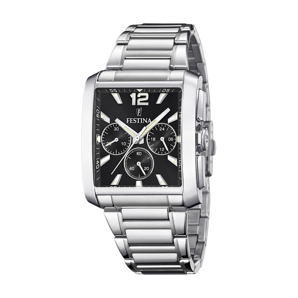 Montre Festina On The Square Chrono Noir - Montres Homme | Histoire d’Or