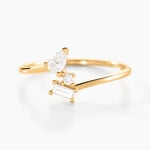 Bague Ptolema Or Jaune Diamant Synth&eacute;tique - Bagues solitaires Femme | Histoire d&rsquo;Or