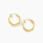 Cr&eacute;oles Yori Or Jaune - Boucles d'oreilles cr&eacute;oles Femme | Histoire d&rsquo;Or