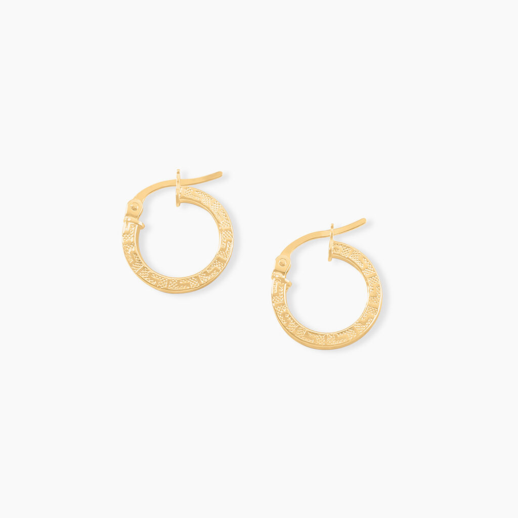 Créoles Xanthia Or Jaune - Boucles d'oreilles créoles Femme | Histoire d’Or