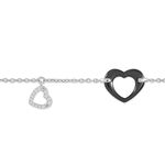 Bracelet Anissa Argent Blanc C&eacute;ramique Et Oxyde De Zirconium - Bracelets Femme | Histoire d&rsquo;Or