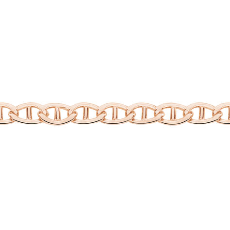 Collier Capucin Or Rose Maille Marine Plate - Chaines Femme | Histoire d’Or