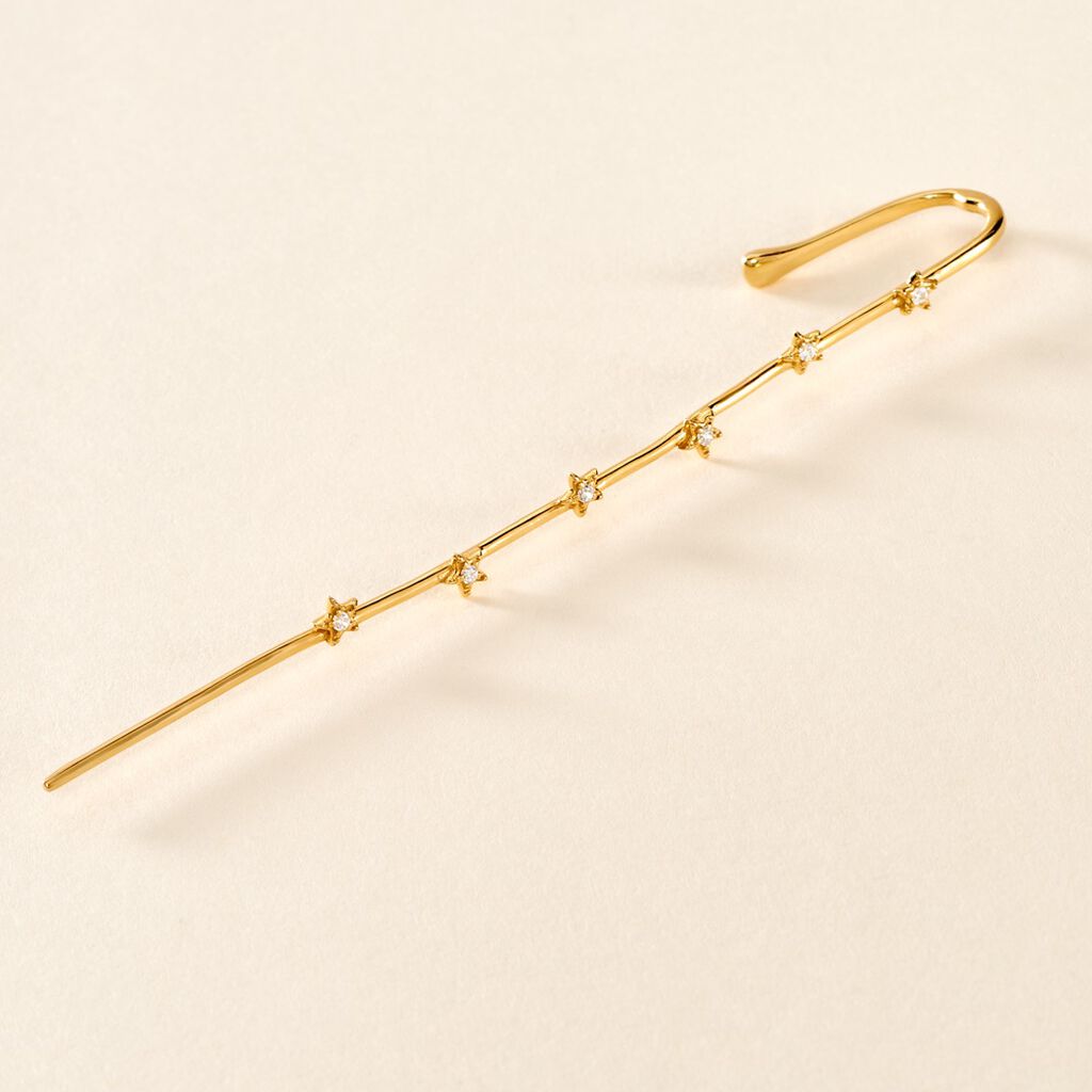 Bijou D'oreille Eclat D'etoile Or Jaune Oxyde De Zirconium - Ear cuffs Femme | Histoire d’Or