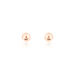 Boucles D'oreilles Puces Fidelia Boule Or Rose - Clous d'oreilles Femme | Histoire d’Or