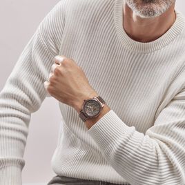 Montre Pierre Lannier Automatic Marron - Montres Homme | Histoire d’Or