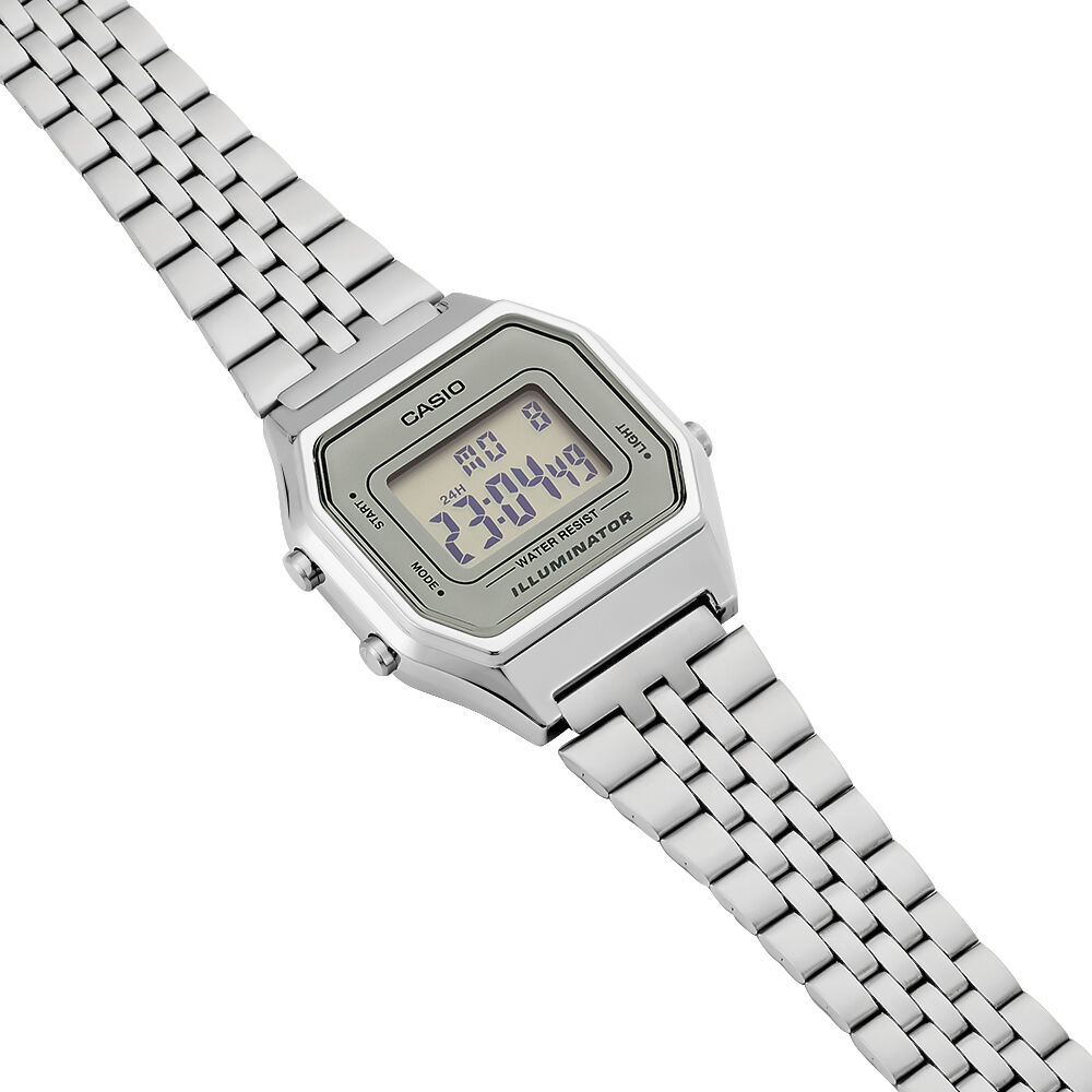 Montres Casio Collection LA680WEA 7EF Plastique Cliquet Blanc