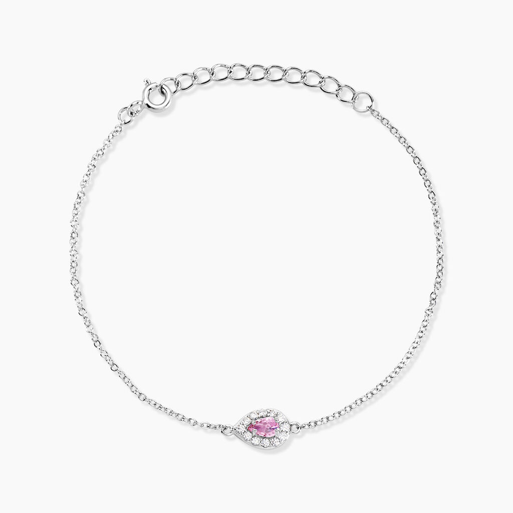Bracelet Court Argent Blanc Tania Oxyde De Zirconium - Bracelets Femme | Histoire d&rsquo;Or