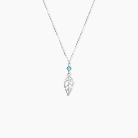 Collier Argent Blanc Angelika Pierres Synthetiques - Ras de cou Femme | Histoire d’Or