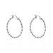 Créoles Argent Blanc Abie - Boucles d'oreilles créoles Femme | Histoire d’Or