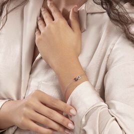 Bracelet Marcella Argent Blanc Oxyde De Zirconium - Bracelets Coeur Femme | Histoire d’Or