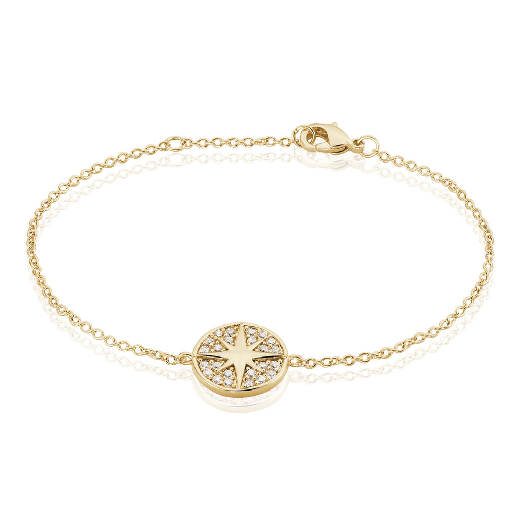Bracelet Maria-carmen Plaqué Or Jaune Oxyde De Zirconium