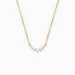 Collier Sparkle Argent Dor&eacute; A L'Or 750/1000 Oxyde De Zirconium - Colliers Femme | Histoire d&rsquo;Or