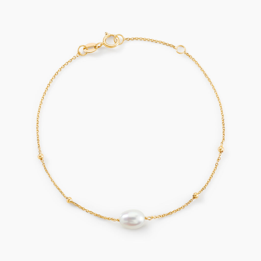 Bracelet Pearly Or Jaune Perle De Culture - Bracelets Femme | Histoire d&rsquo;Or