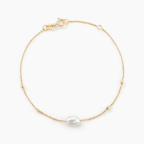 Bracelet Pearly Or Jaune Perle De Culture - Bracelets Femme | Histoire d&rsquo;Or