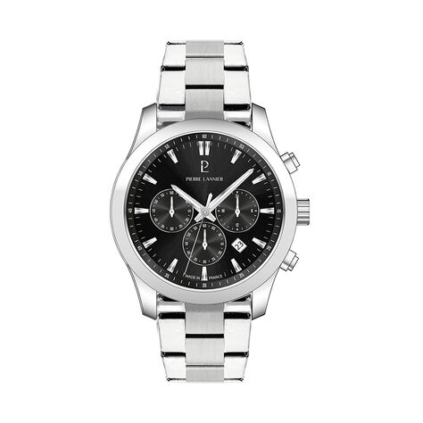 Montre Pierre Lannier Lannier Boulevard Noir - Montres Homme | Histoire d&rsquo;Or